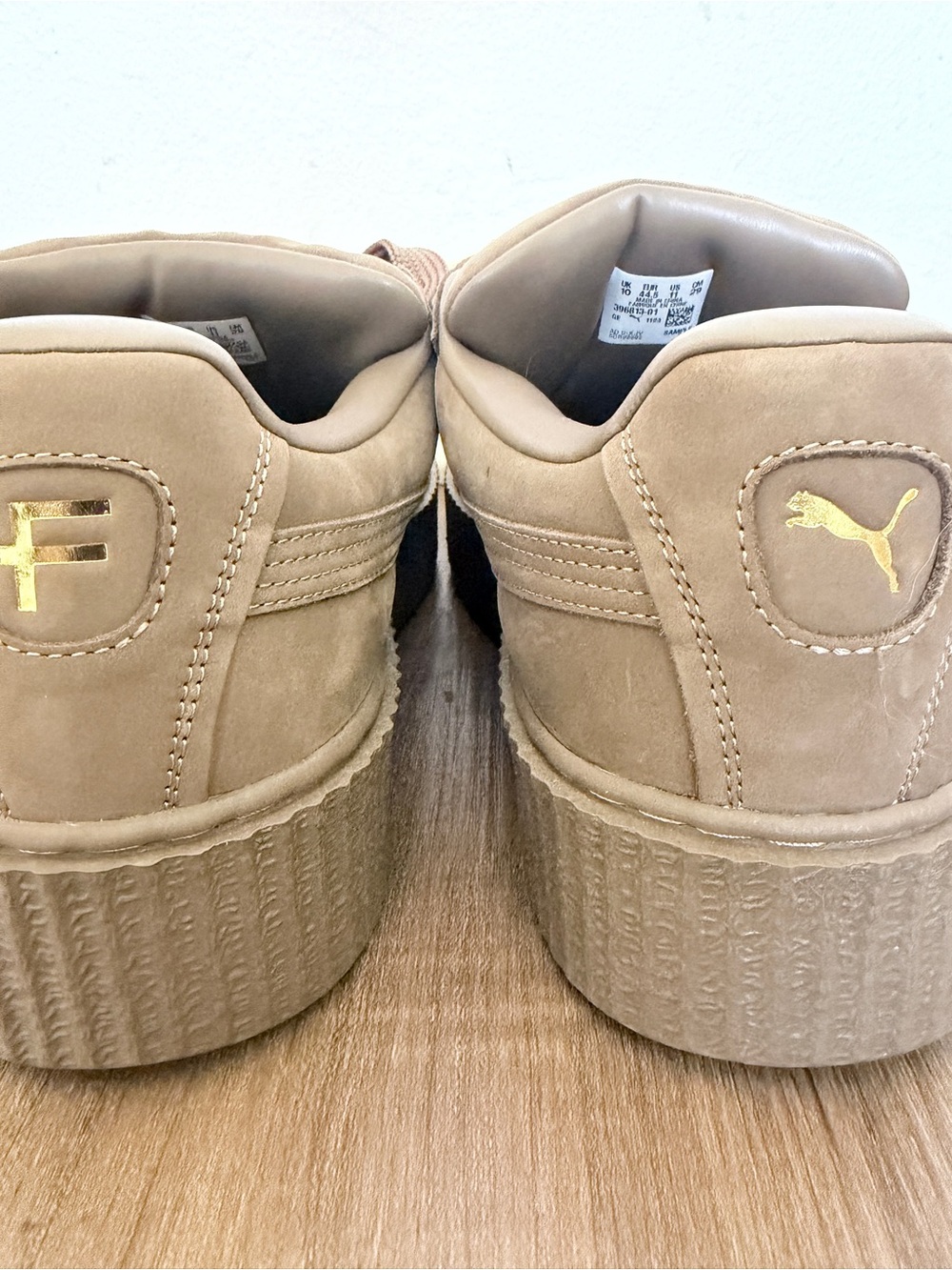 Fenty Puma Men’s Nubuck Fatty Creeper Sneakers - Taupe NWT in Box